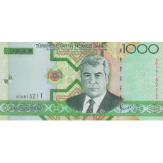 1000 Manat Turkmenistan 2005 Biljet